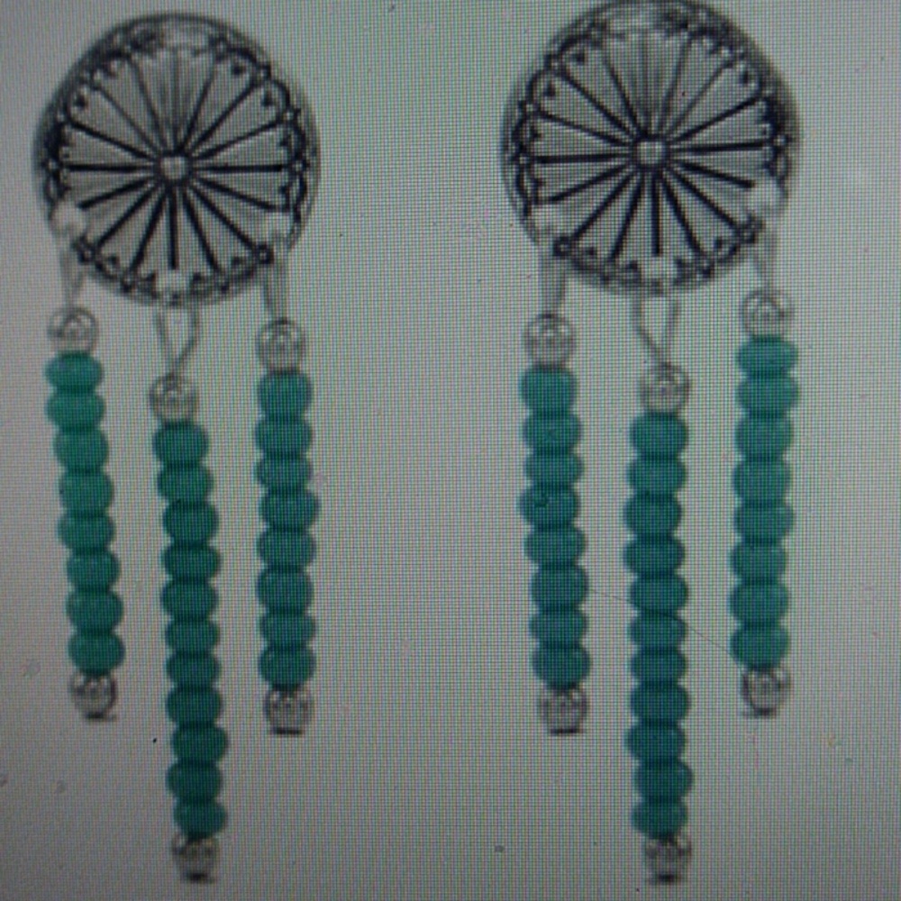 NWT-*SALE* TURQUOISE & STERLING DROP EARRINGS